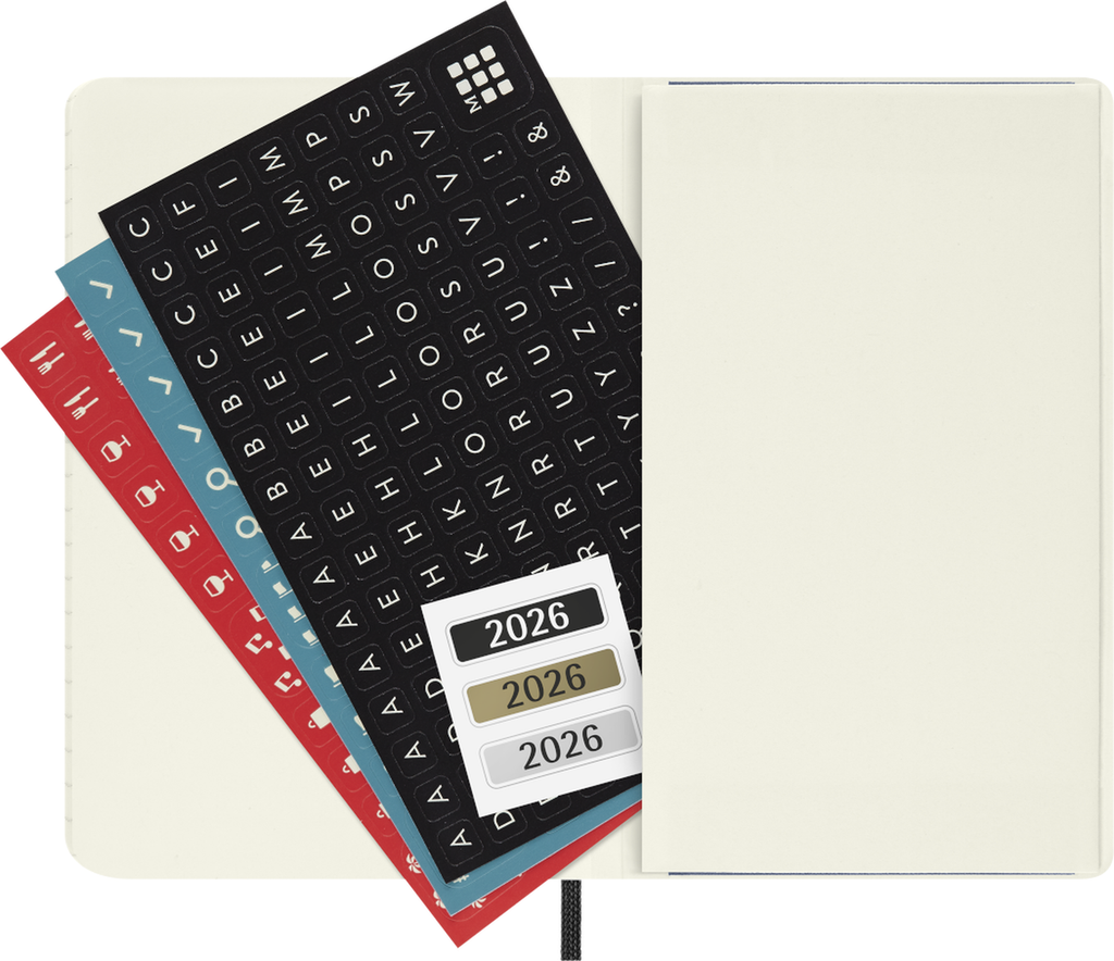 MOLESKINE Agenda Journalier 12 Mois Souple Grand Format Noir