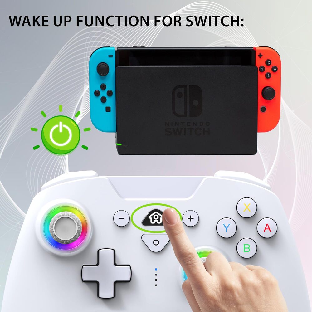 SUBSONIC Manette sans fil SW2 & SW avec LED - Blanc