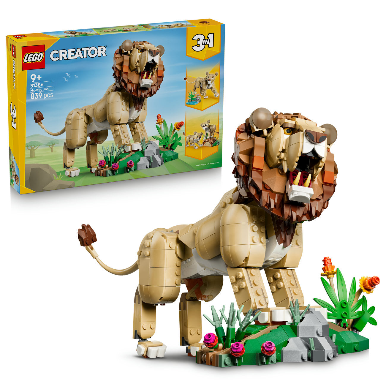 LEGO Creator 31386 Animaux Sauvages : Lion Majestueux