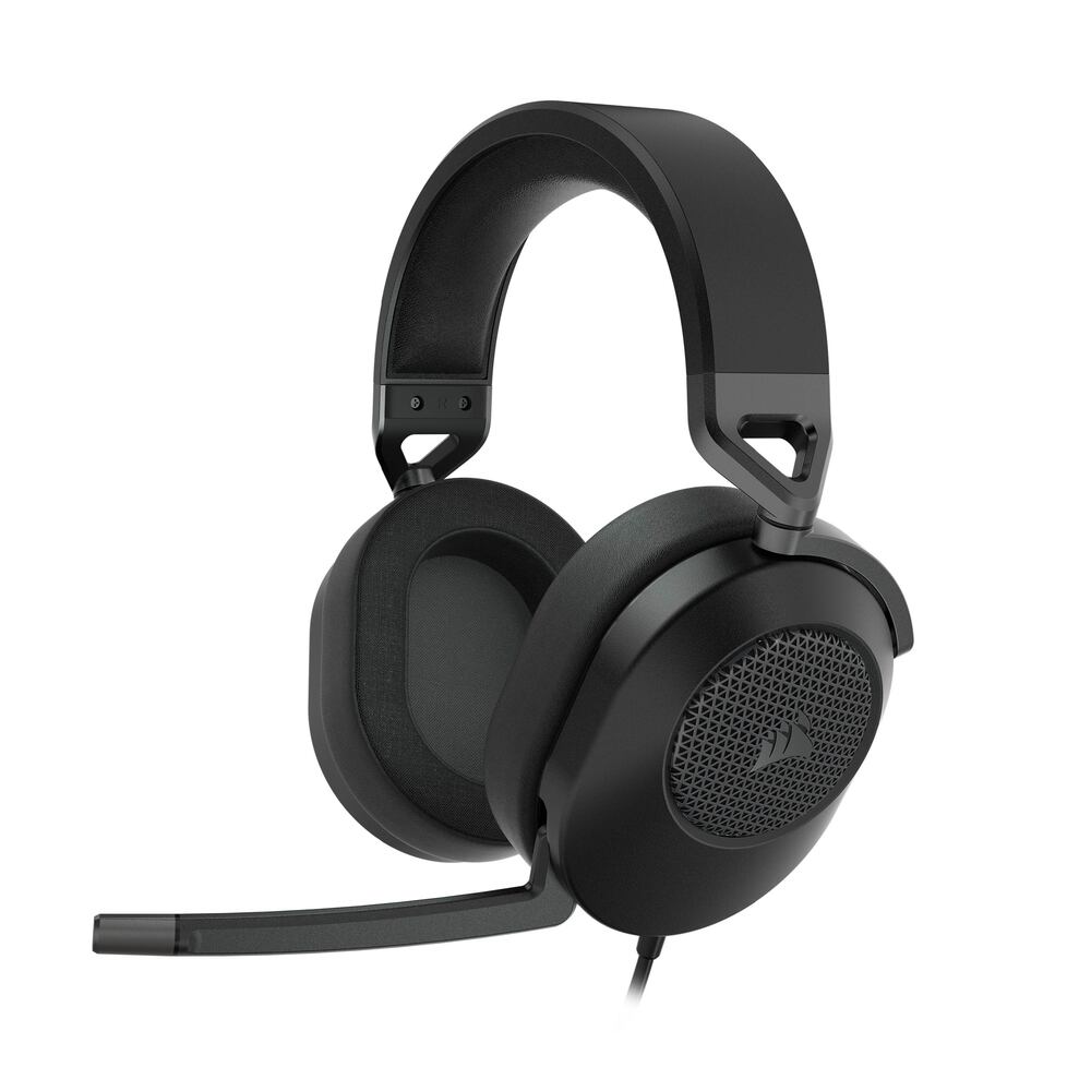 Corsair HS65 Surround Casque Gaming Filaire (Jack 3,5 mm) - Micro rabattable - Carbone