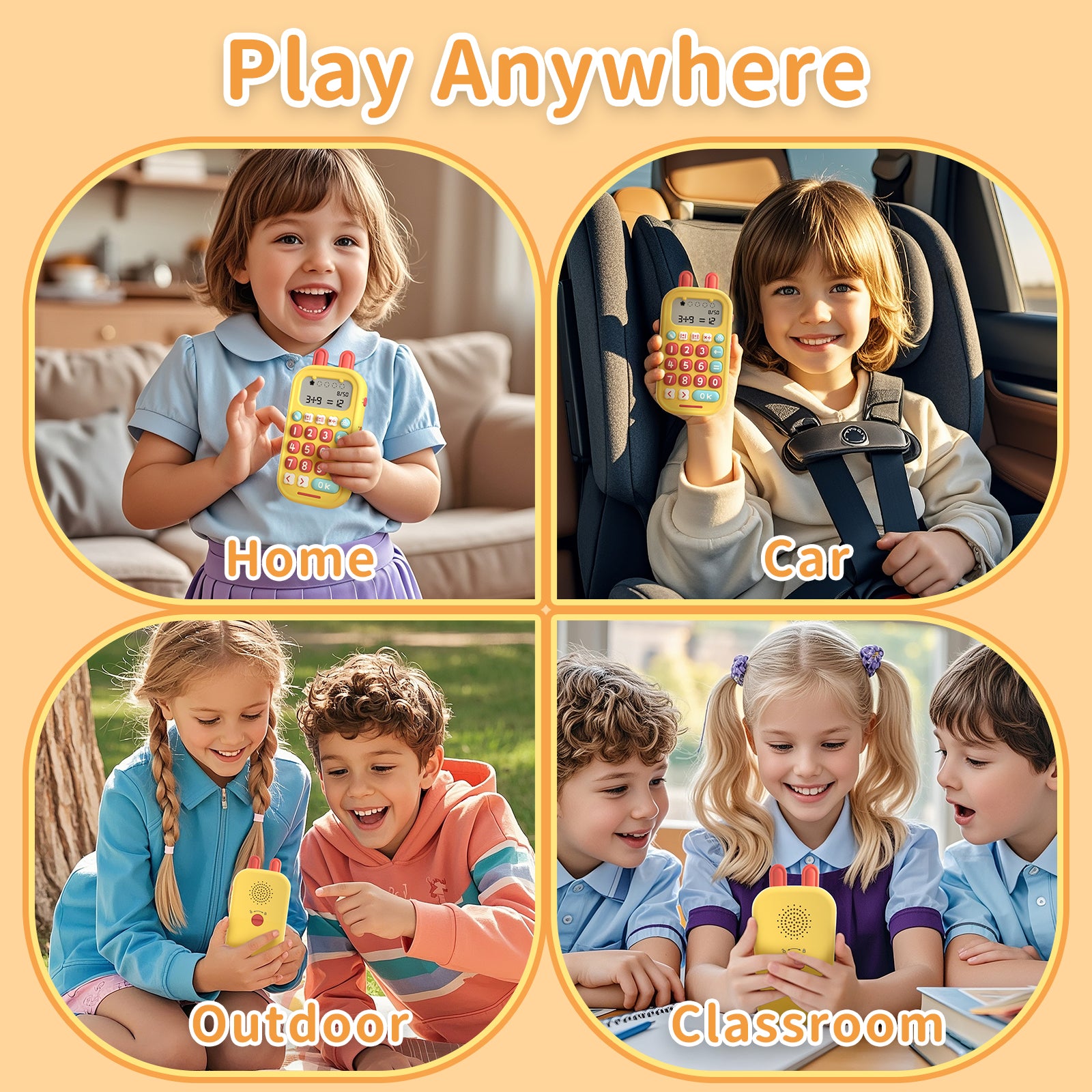 alilo Jeux de mathématiques pour enfants 5 à 12 ans, Jouets de mathématiques pour apprendre l’addition, la soustraction, la multiplication et la division, Jouets éducatifs ludiques portables avec 5 modes, 19 jeux de mathématiques et 50 000 questions
