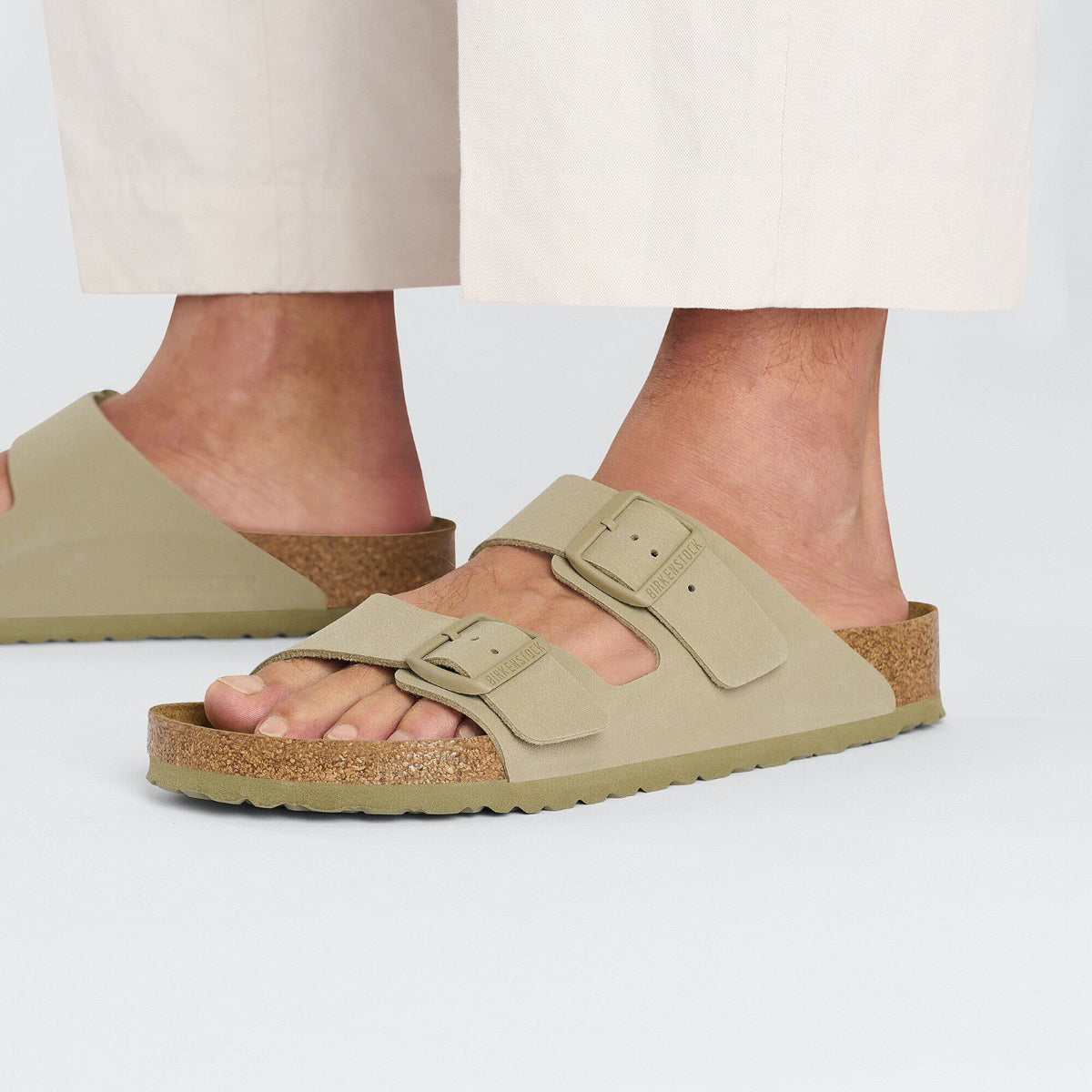 Birkenstock Arizona Birko Flor Kaki Fadé