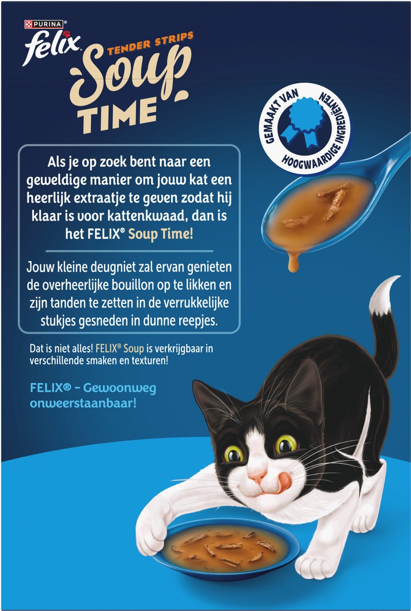 Felix Soupe en Lanières Sélection de Poissons 6x48 g