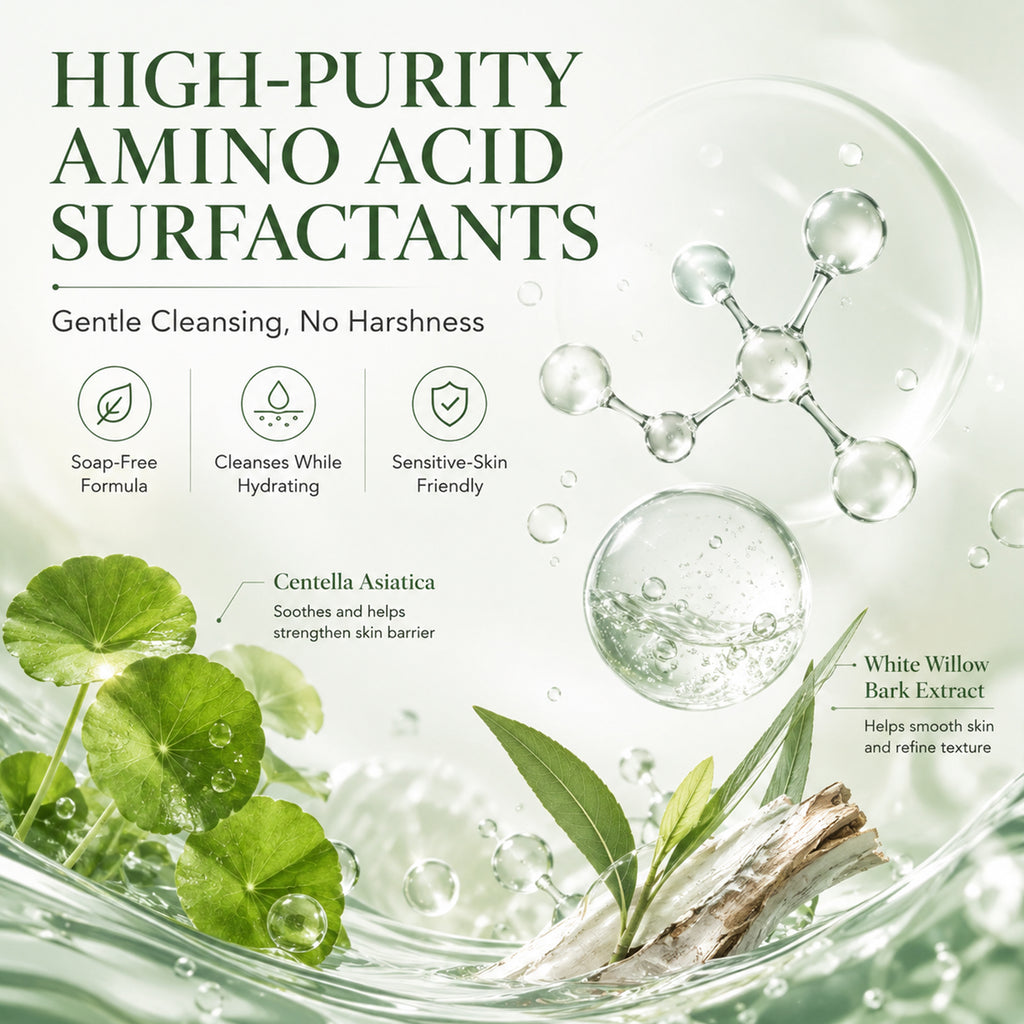 GUYU Nettoyant Visage Hydratant Acides Aminés 120 g