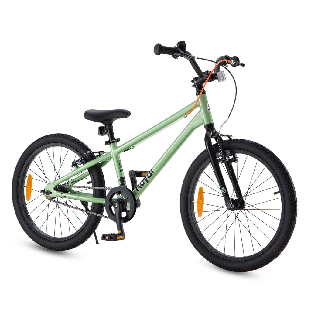 RoyalBaby+ Vélo pour enfants+ Aluminium Freestyle PRO+ 20 pouces Vert, Poids net 7,4 kg