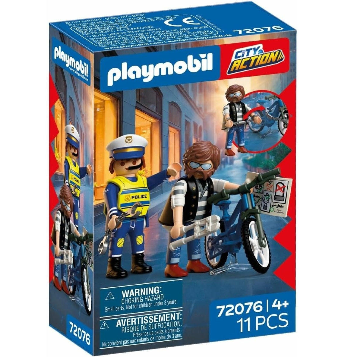 PLAYMOBIL City Action Coffret Vol de Vélo (MPN : 72076)
