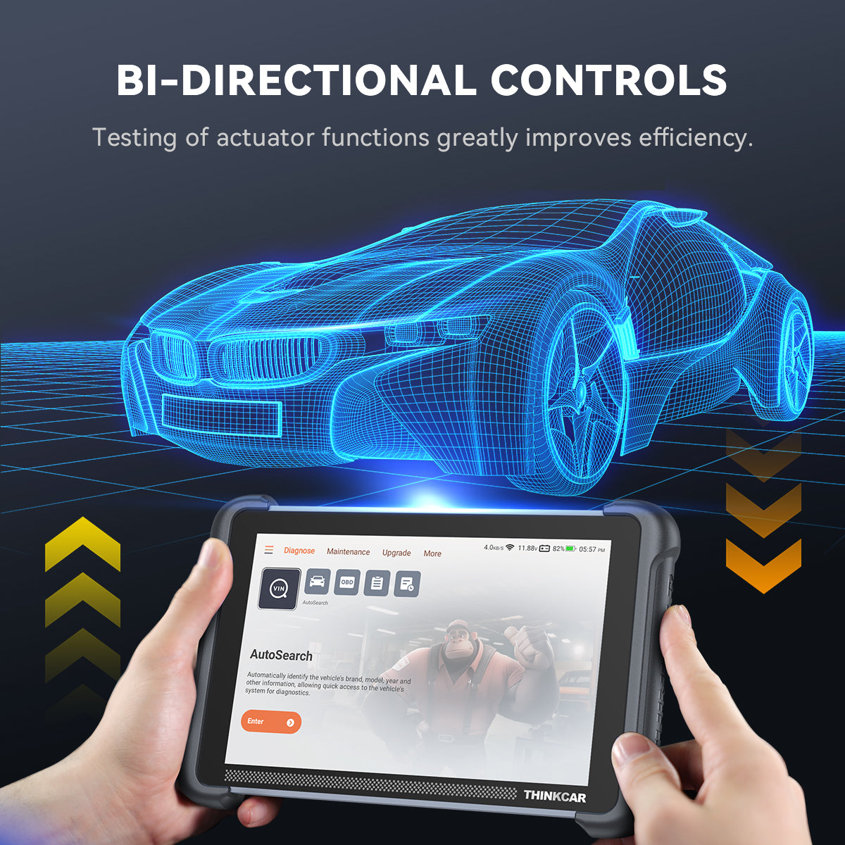 THINKCAR ThinkScan 689BT OBD2 outil de diagnostic pour voiture avec 34+ fonctions de réinitialisation et diagnostic complet du système