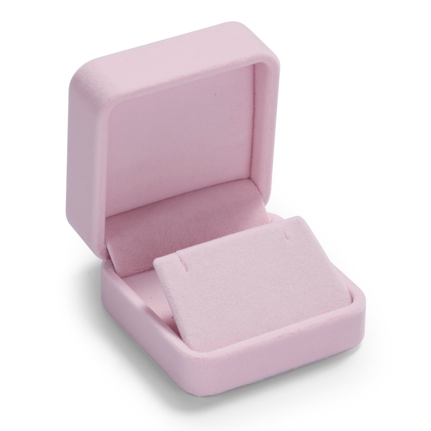 Oirlv Écrin à bague en velours rose, étui de rangement pour boucles d'oreille, collier et bracelet, boîte organisatrice de bijoux, boîte cadeau pour demande en mariage, fiançailles, mariage