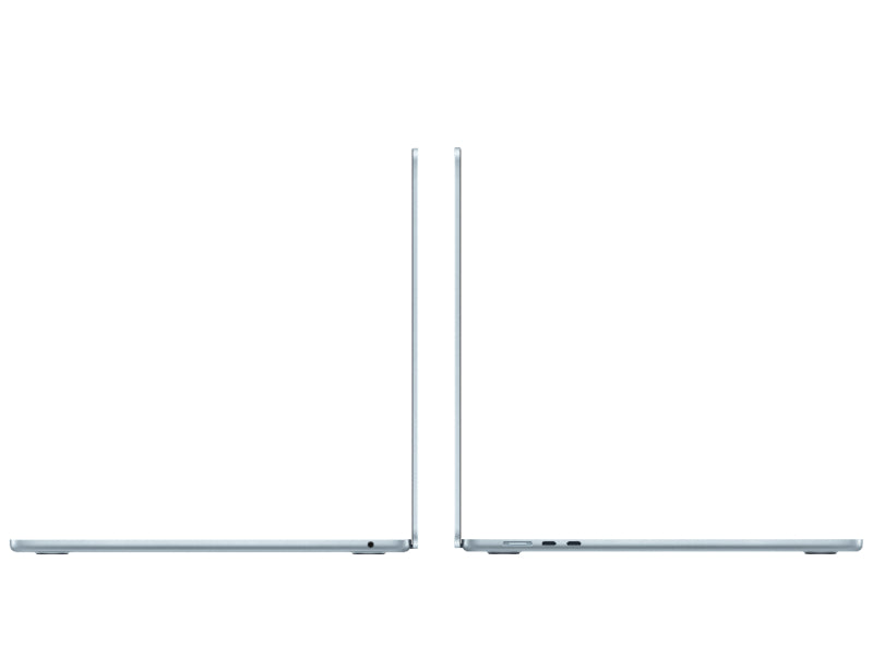 Apple MacBook Air 15 pouces Puce M4 CPU 10 cœurs GPU 10 cœurs 24 Go RAM 512 Go SSD Bleu ciel, AZERTY
