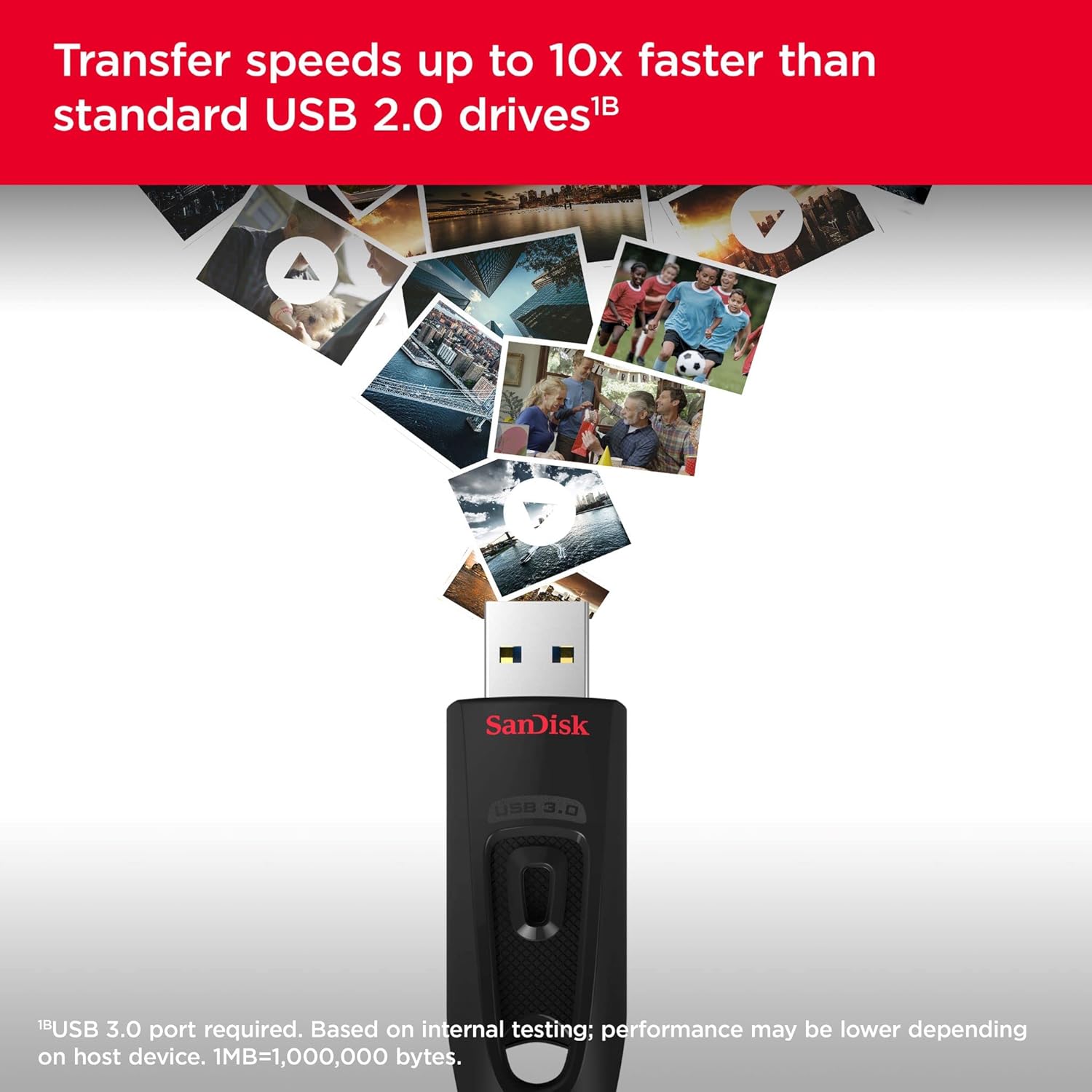 SanDisk Ultra Clé USB 3.0 - 64 Go