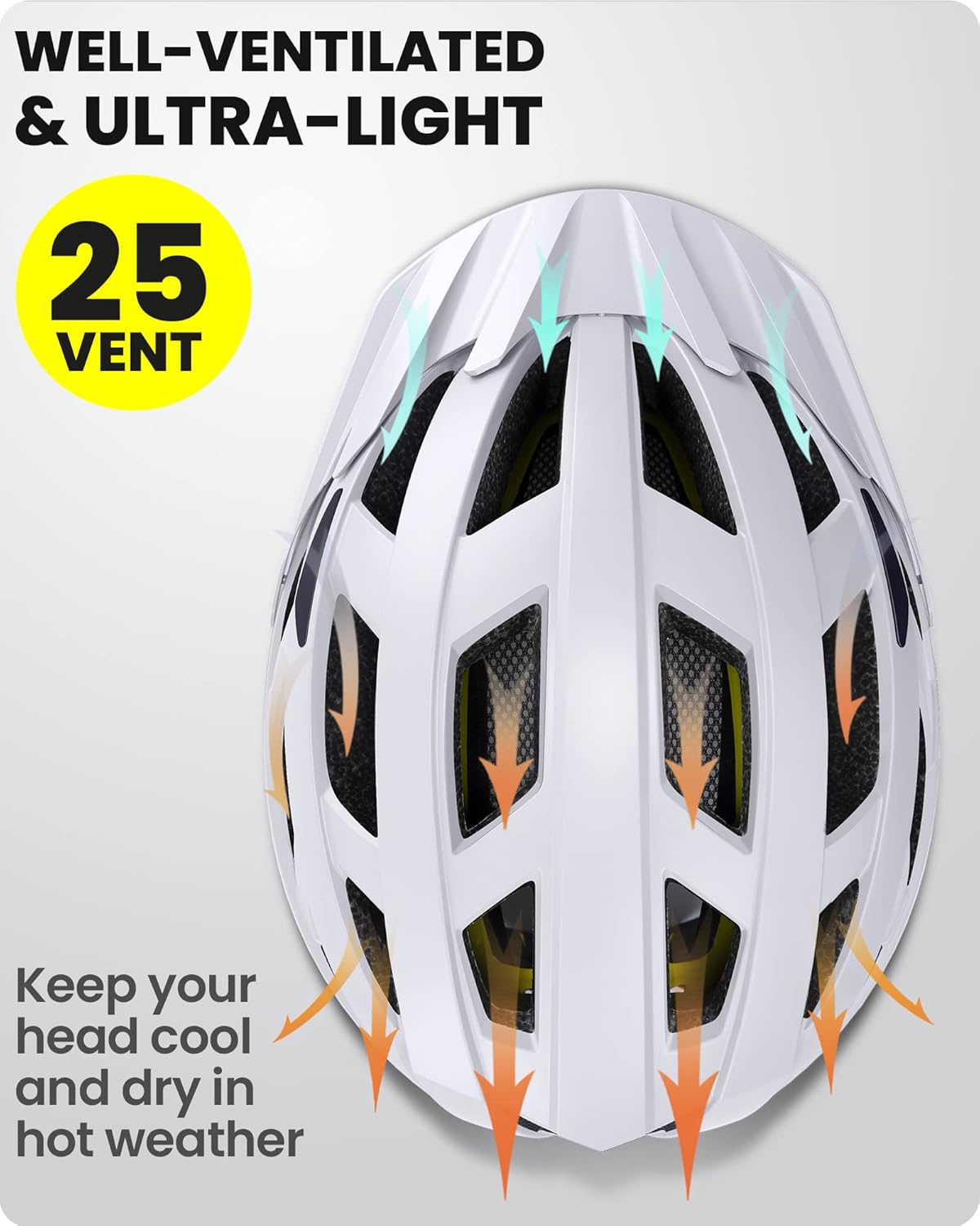 OutdoorMaster Casque de vélo loisirs adulte MIPS Gem I Blanc pavé M