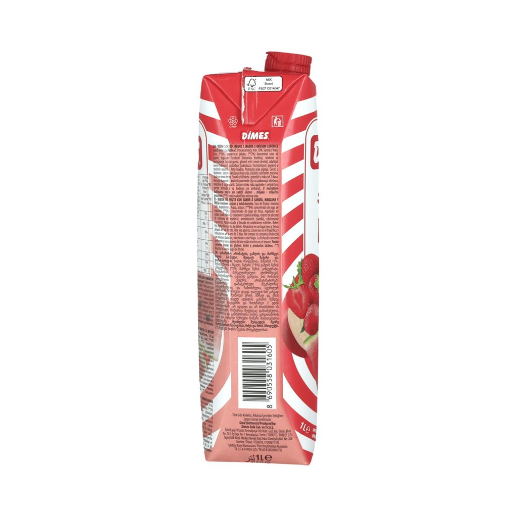 DİMES Jus de fruits saveur pastèque et fraise - 1 L