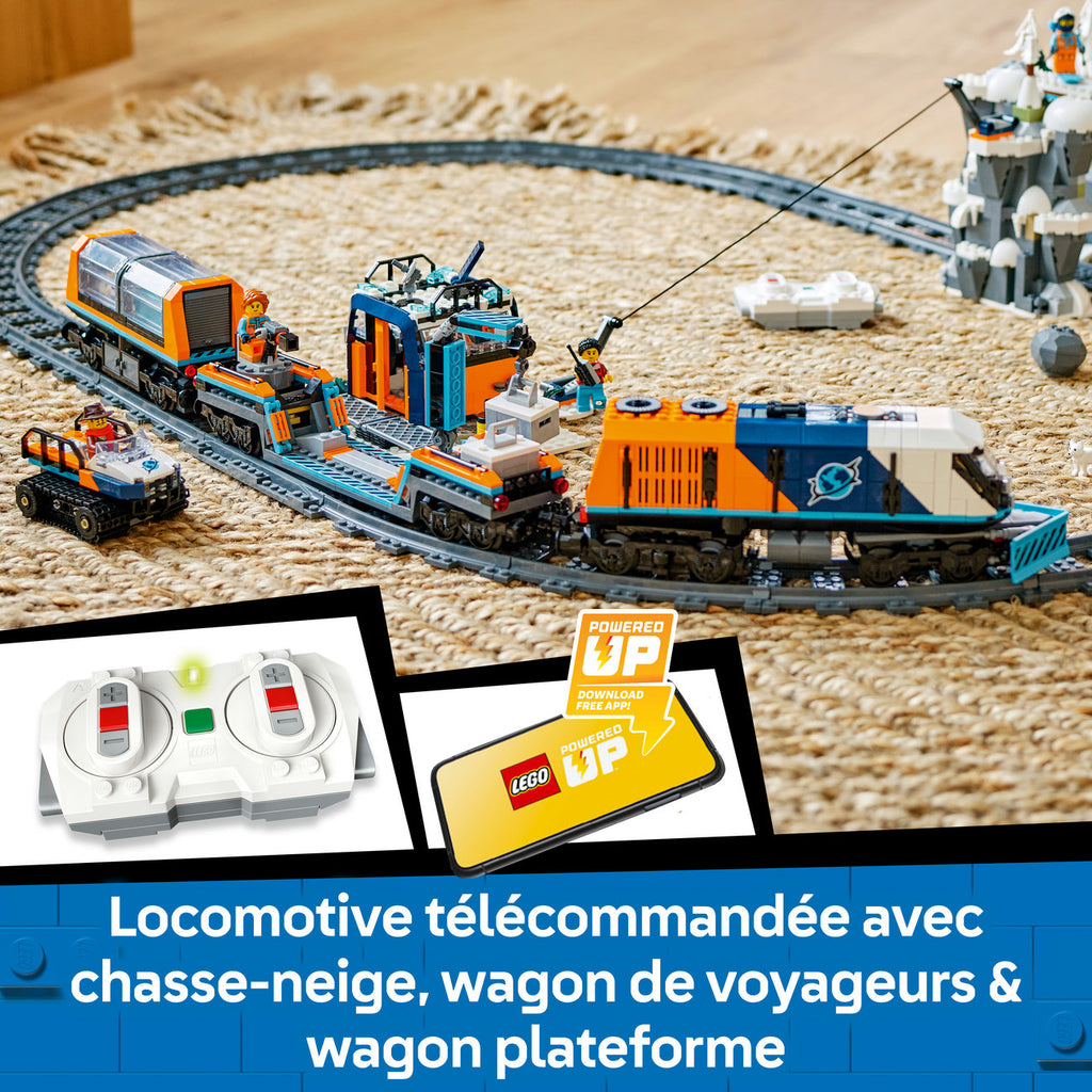 LEGO City 60470 Le train express des explorateurs en Arctique