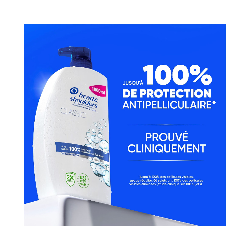HEAD&SHOULDERS Shampooing classique - 1 L