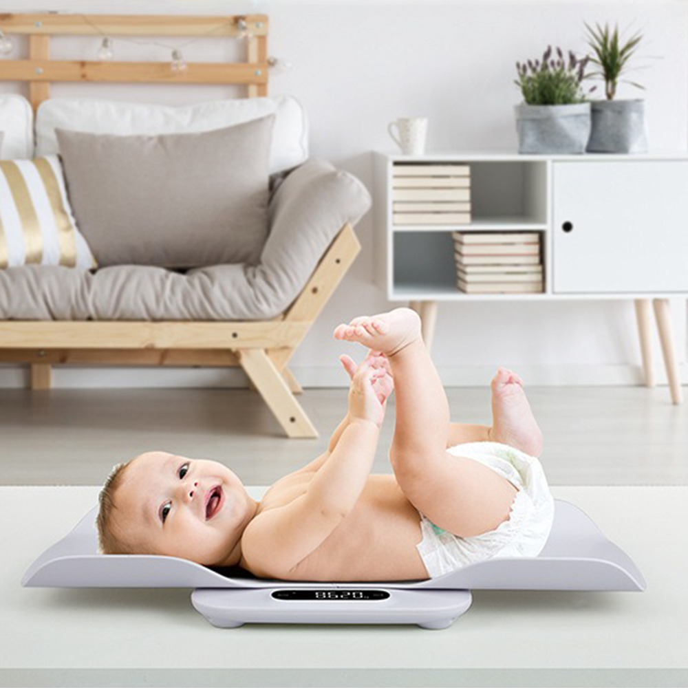 Sparoma ER7250 Pèse-bébé avec plateau amovible, précision 5 g/0,01 lb, maintien automatique, tare et comparaison, balance numérique universelle pour bébés, animaux de compagnie, tout-petits et adultes, capacité 180 kg/400 lb
