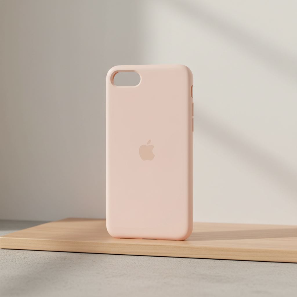 Apple coque en silicone pour iPhone SE - Rose craie