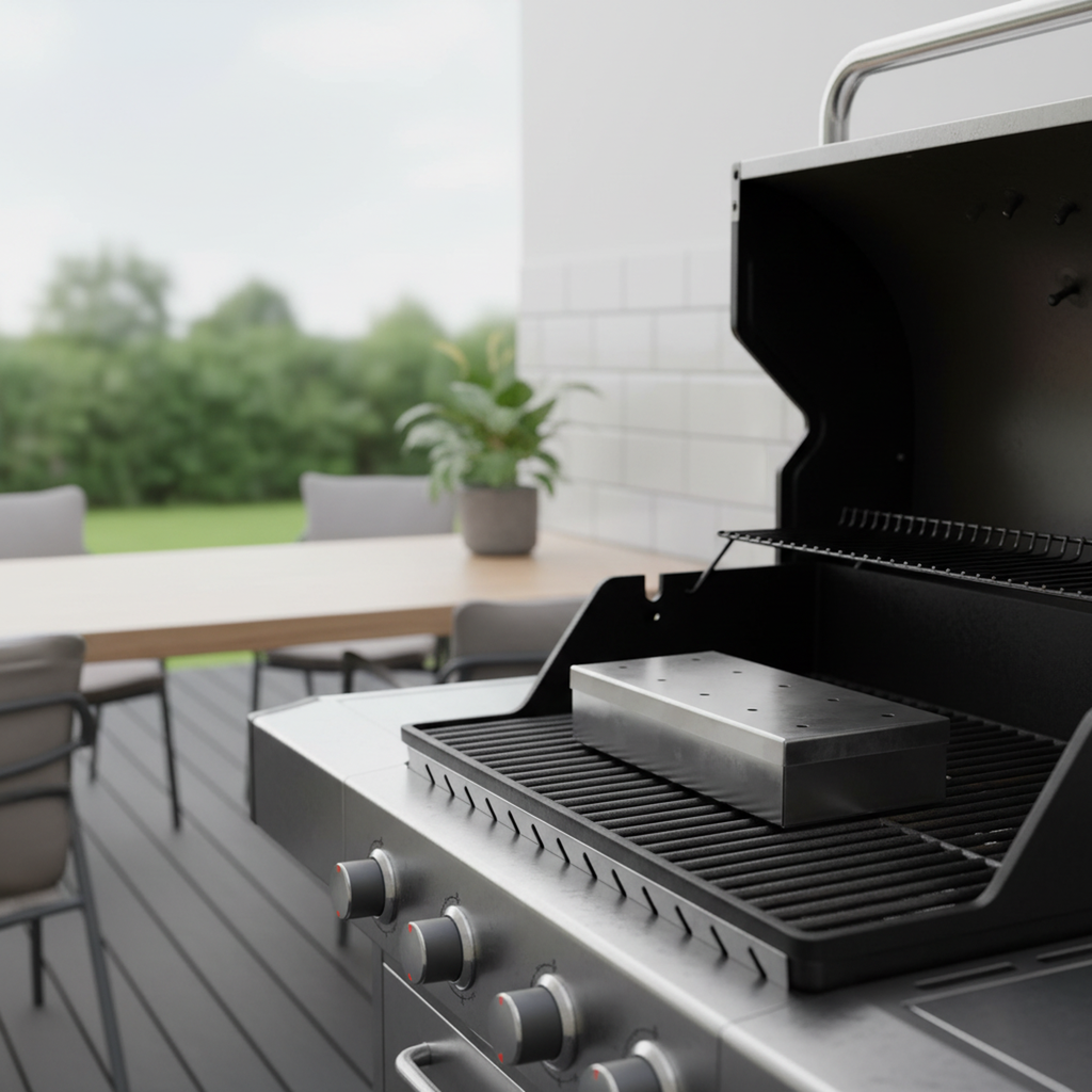 Alpina Boîte de fumage pour barbecue