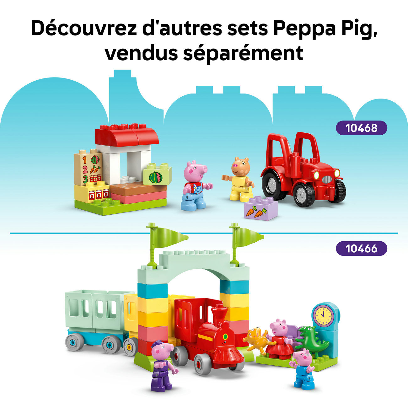 LEGO DUPLO Peppa Pig Maison de la Famille 10467 Set de Jouets de Construction avec 5 Figurines (84 Pièces)