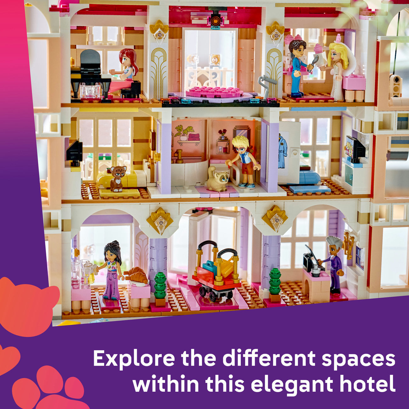 LEGO Friends 42704 Le grand hôtel de Heartlake City