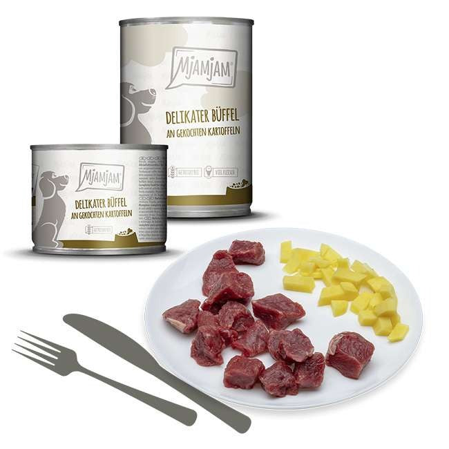 MjAMJAM Nourriture humide pour chien pomme de terre 200 g