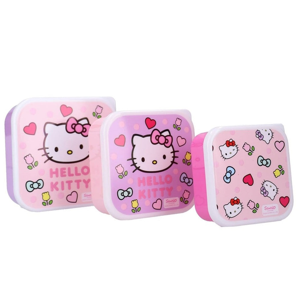 Hello Kitty Boîte à Snacks (3 en 1) Hello Kitty Bouchées Fraîches
