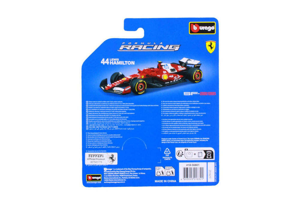 1/64 Racing - F1 2025 Ferrari SF-25 GP d'Australie #44 Lewis Hamilton