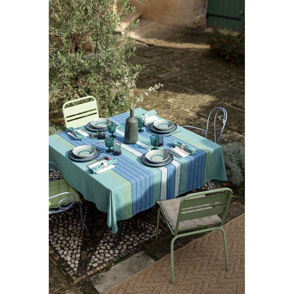 Winkler Nappe recyclée Yuna Paon 170 x 250 cm