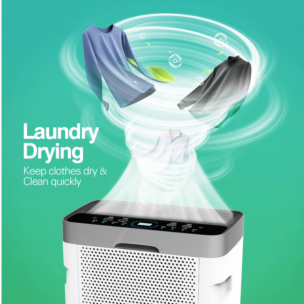 HUMSURE Déshumidificateur économe en énergie, 16 L/jour, pour pièces de 25 m², réservoir d'eau de 1,4 L, R290, minuterie 24 h, dégivrage automatique et arrêt automatique, 3 modes.