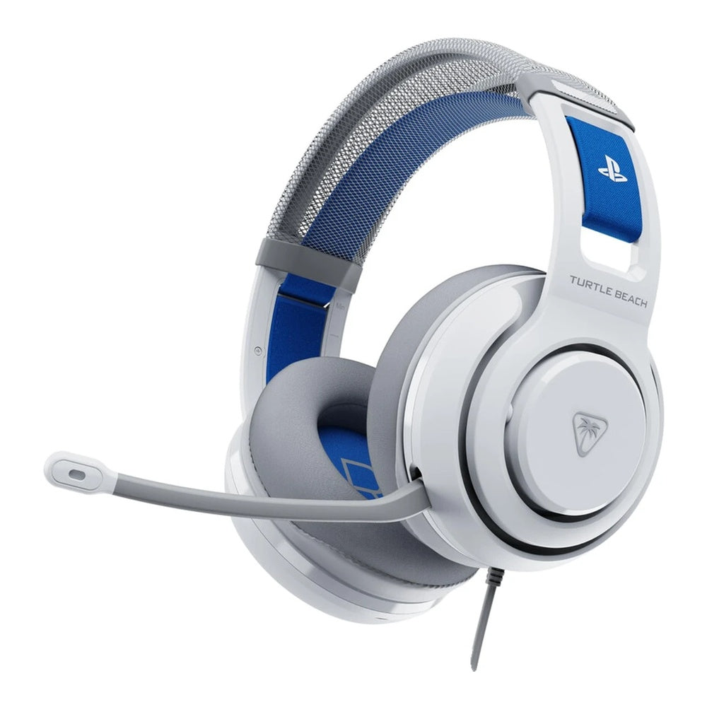 TURTLE BEACH Atlas 200 Playstation Casque Gaming Filaire (Prise 3.5mm) - Micro Muet par Basculement - PS5 & PS4 - Blanc