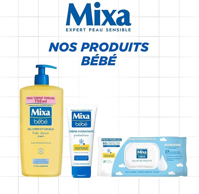 Mixa Crème Change Bébé Double Action, 100 ml