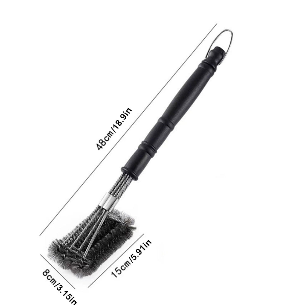 Huacan Pinceau à huile pour barbecue, brosse de nettoyage, outil de gril, support vertical