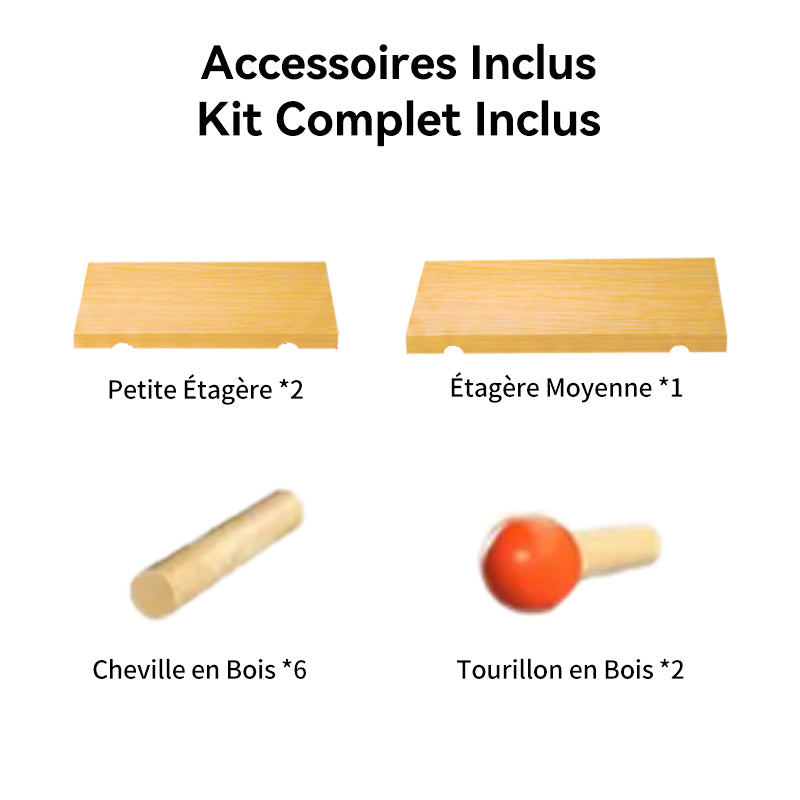 JORDAN&JUDY Organisateur Panneau Perforé en Bois Massif, 40 cm × 60 cm, Couleur Bois Naturel