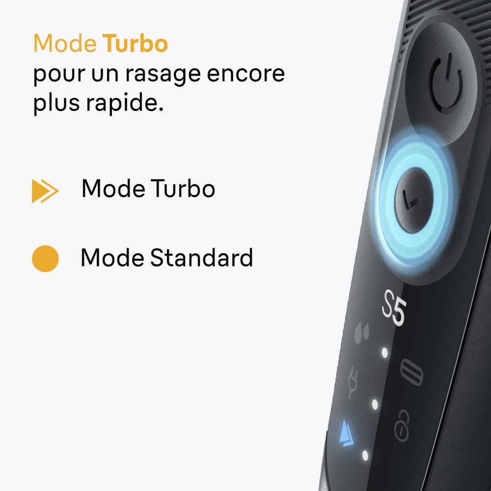 Braun Series 5 52-N1200s - Rasoir Électrique à Grille Rechargeable avec Tondeuse de Précision - 100 % Étanche - Noir