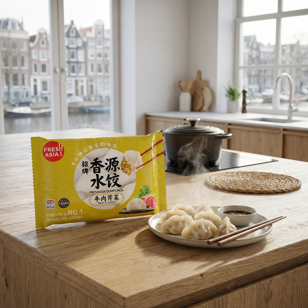 FRESHASIA Ravioli chinois au bœuf et au céleri 400 g
