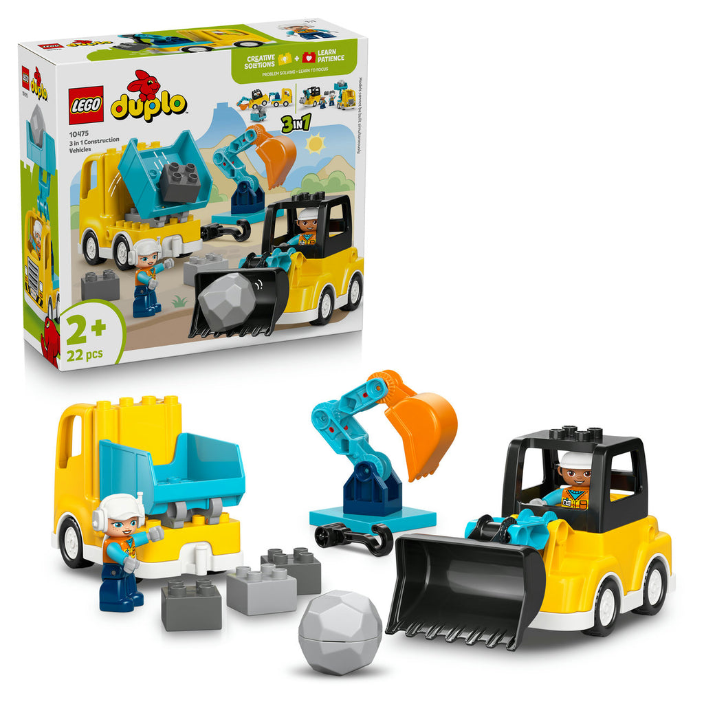 LEGO DUPLO 10475 Les véhicules de chantier 3-en-1