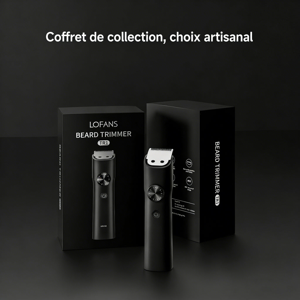 Tondeuse à barbe pour hommes, tondeuse sans fil étanche avec 40 réglages de longueur ajustables, écran LED, rasoir électrique rechargeable par USB pour hommes, kit de toilettage précis pour la barbe, les cheveux du visage et les voyages