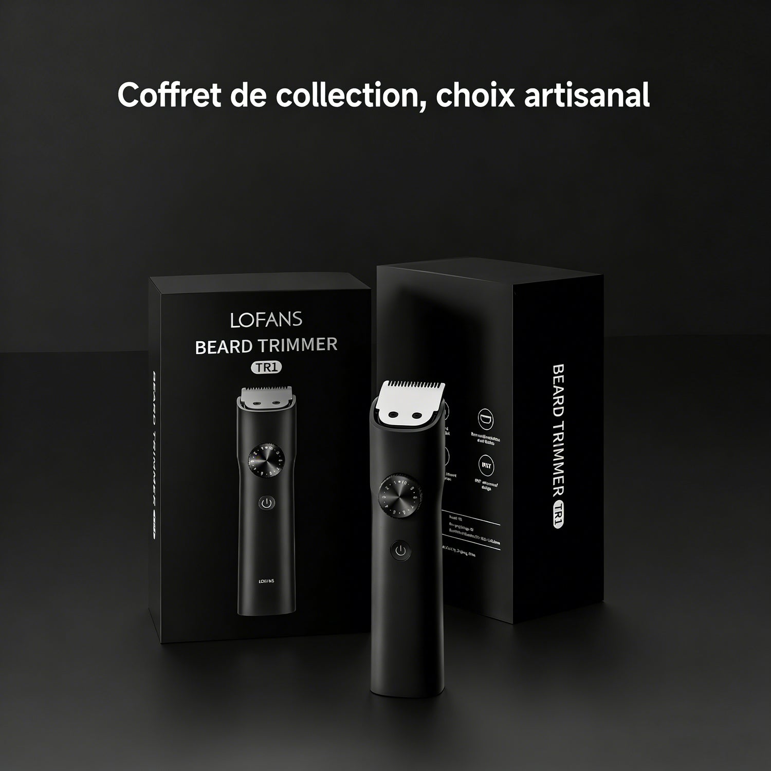 Tondeuse à barbe pour hommes, tondeuse sans fil étanche avec 40 réglages de longueur ajustables, écran LED, rasoir électrique rechargeable par USB pour hommes, kit de toilettage précis pour la barbe, les cheveux du visage et les voyages