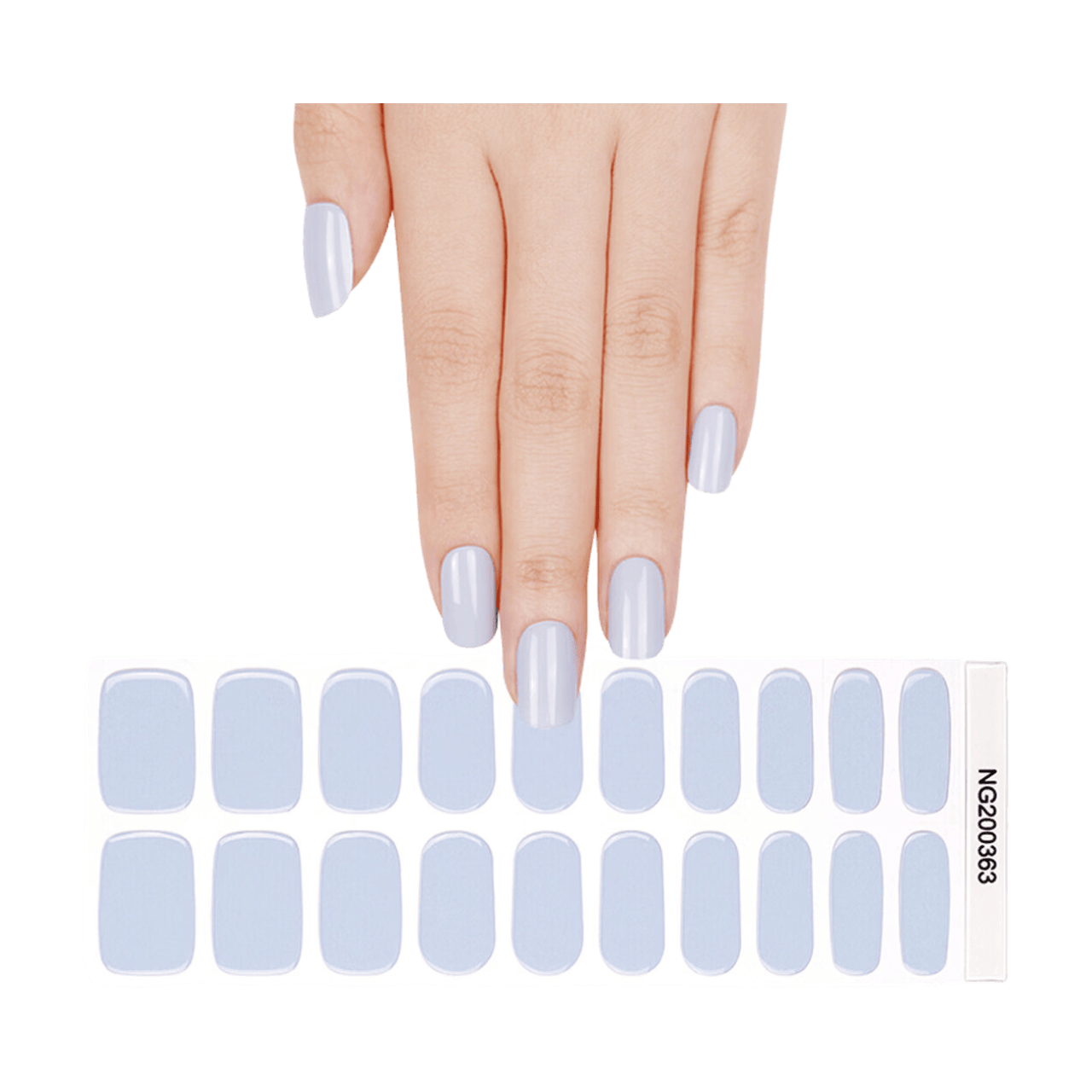 MeoMagic Stickers à Ongles Press-On Nail Art en Gel Teinte 14-156 (Lot de 20)