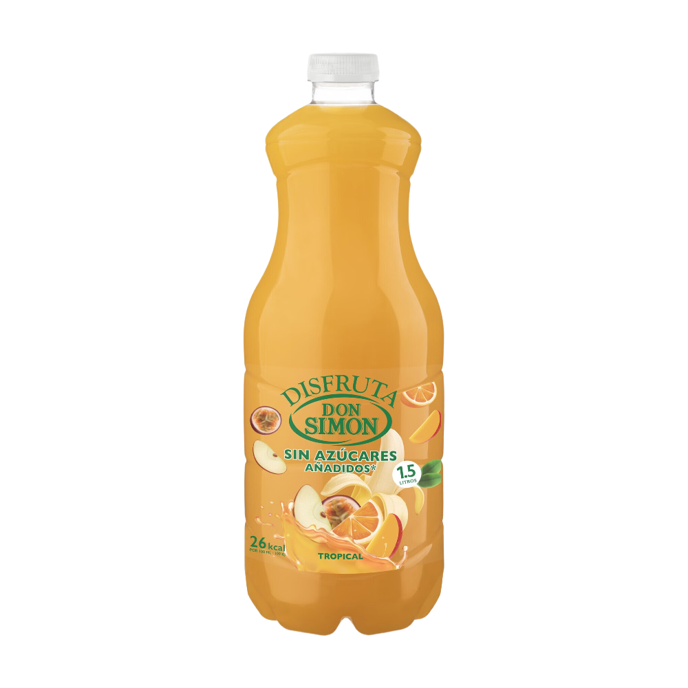 Don Simon Nectar tropical sans sucres ajoutés bouteille en PET 1,5 L