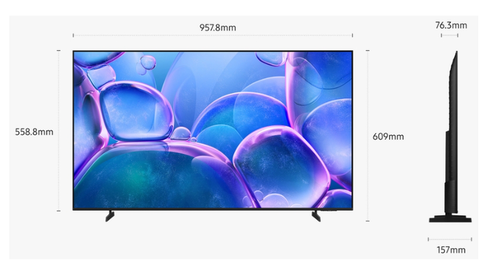 Samsung TV TU43U7025F 44" 4K Crystal UHD
