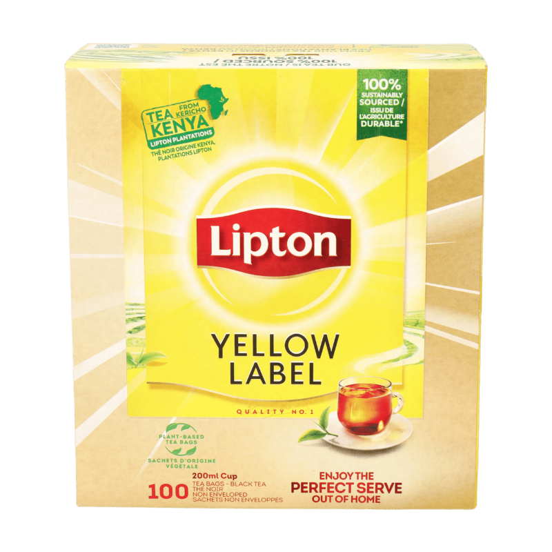Lipton Thé étiquette jaune 100 x 2 g