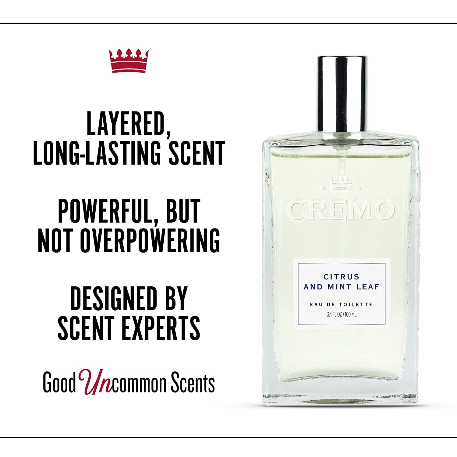 CREMO Agrumes & Feuilles de Menthe - Coffret Cadeau pour Homme (Eau de Toilette + Gel Douche) - 1 Unité