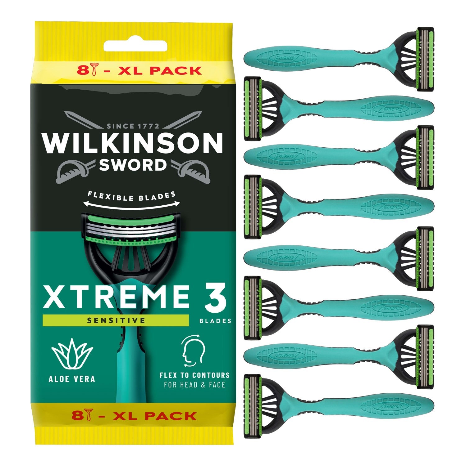 WILKINSON Rasoir Xtreme 3 Sensitive x8