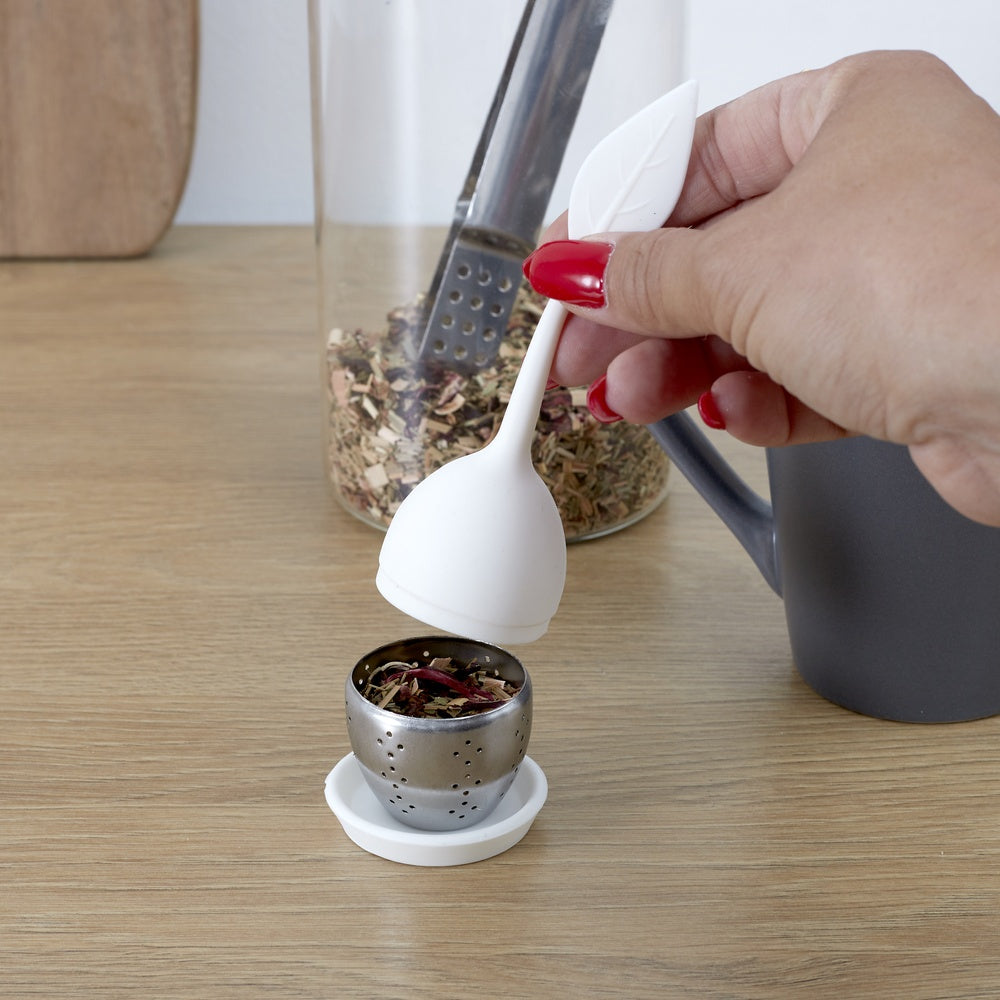 COOK CONCEPT Infuseur à thé en acier inoxydable avec feuille en silicone