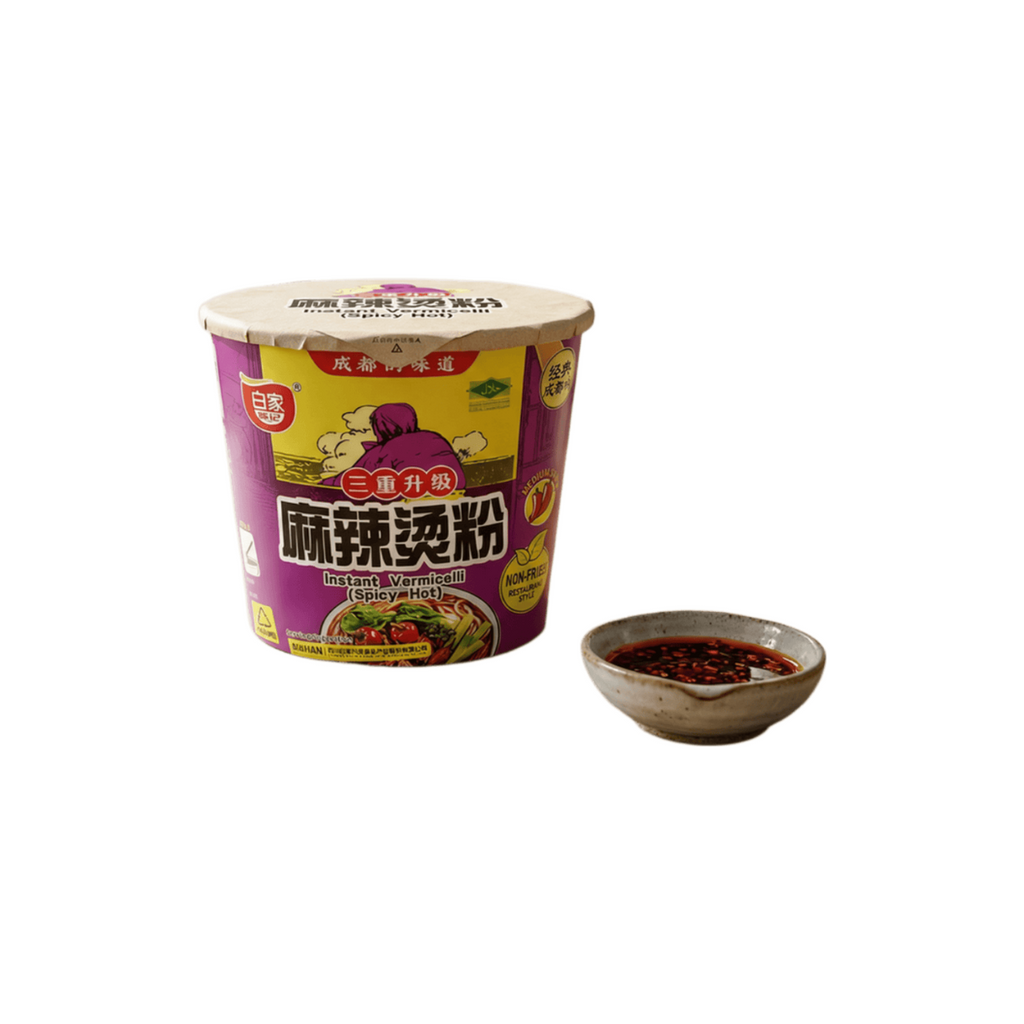 Bai Jia Vermicelles de Patate Douce Bol - Chaud et Épicé 105 g