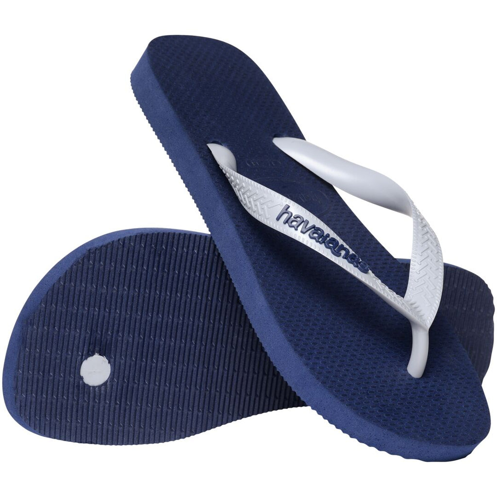 HAVAIANAS Top Logo Pop Up Tongs Navy/Ice Grey