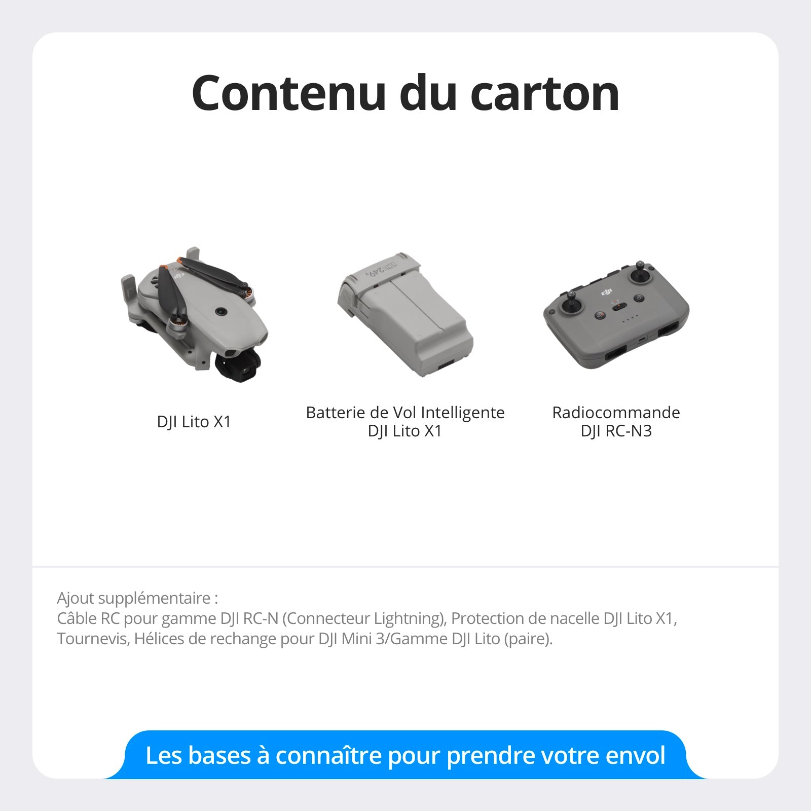 DJI Lito X1 avec télécommande RC-N3 (RC151)