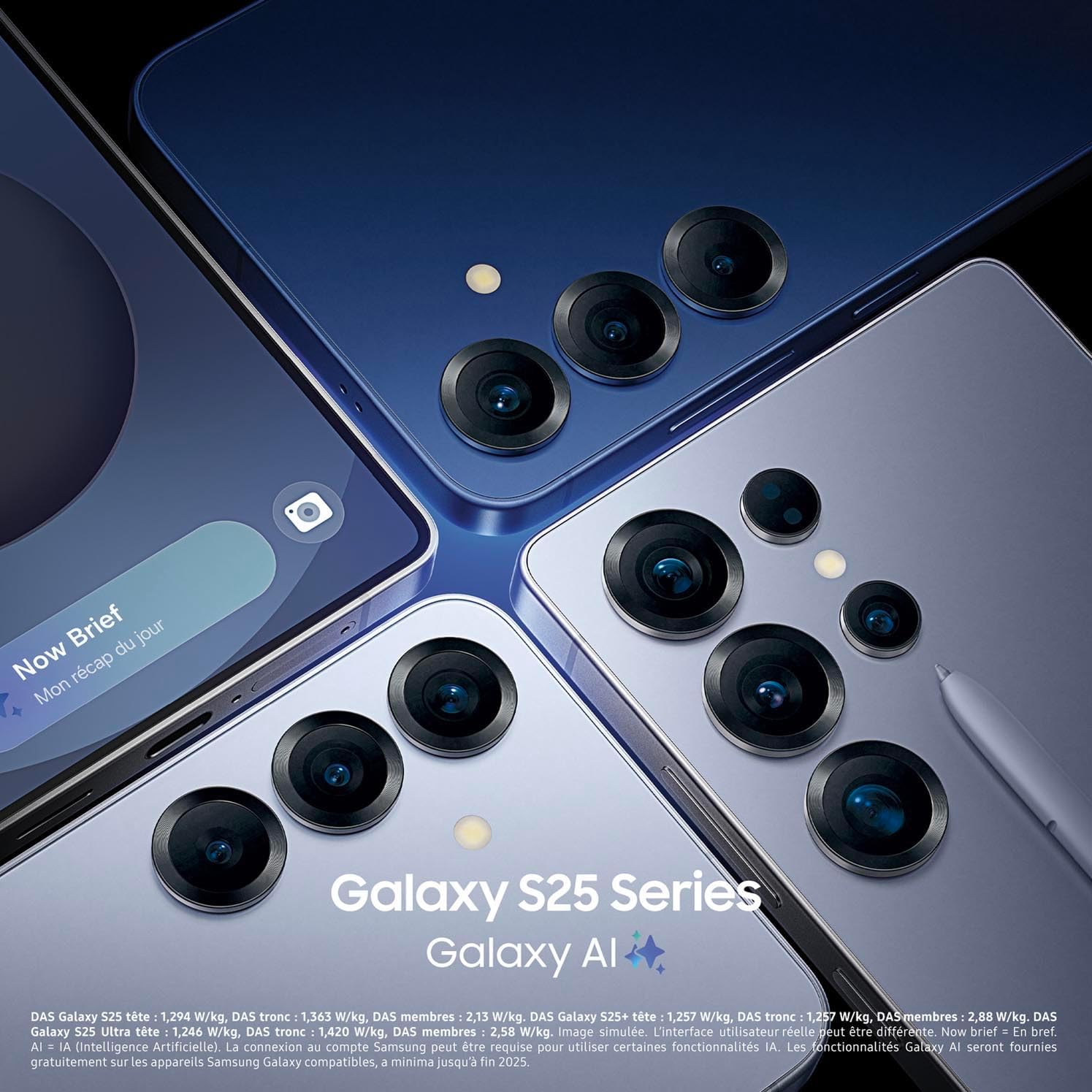 Samsung Galaxy S25 256 Go 5G Bleu nuit