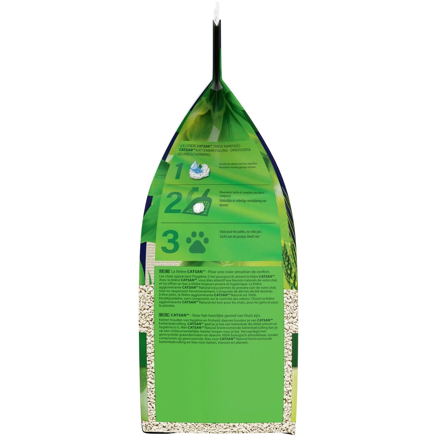 CATSAN™ NATURAL Agglomérante Litière Végétale pour chat 5L
