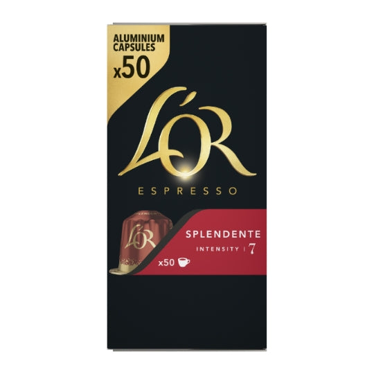 L'OR ESPRESSO Café en Capsules Splendente Intensité 7 (50 Capsules) 260 g